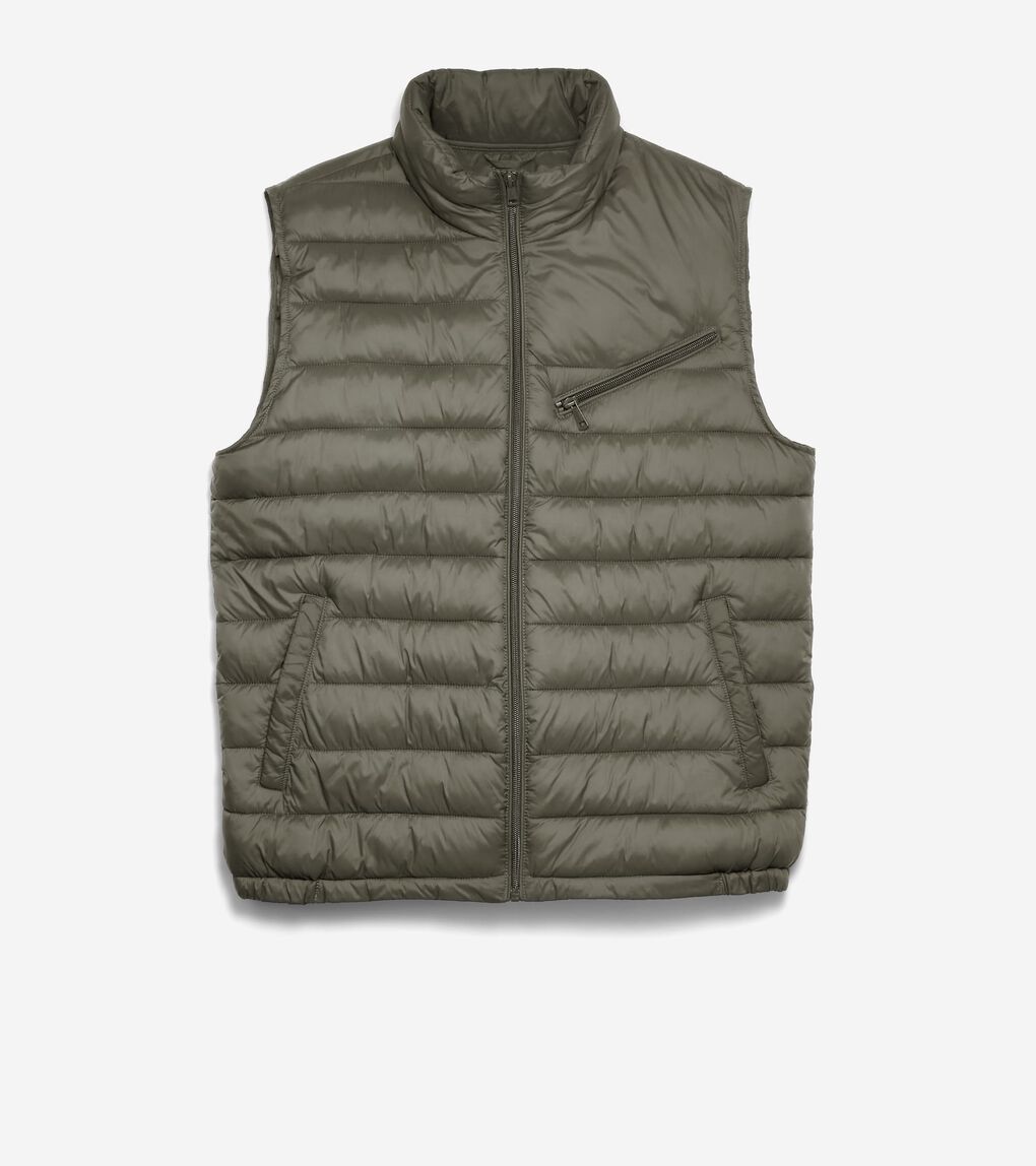 26.5” ZIP FRONT QUILTED VEST